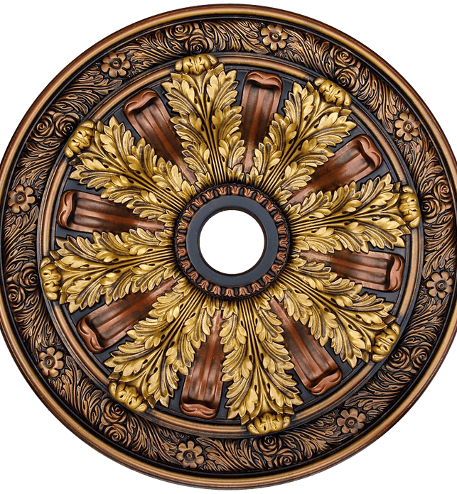 Fine Art Deco 24236 Hand Painted Ceiling Medallion 30 In